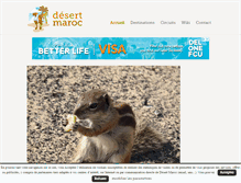 Tablet Screenshot of desert-maroc.com